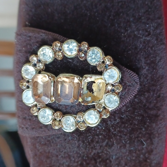 Vintage Brown Pill Box Hat, brown, velour, wool - Picture 6 of 6